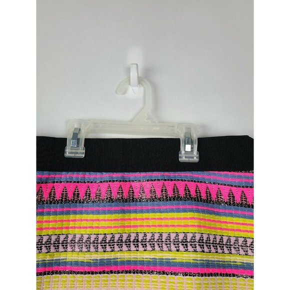 Milly Multicolor Striped Mini Skirt Size 2 - Picture 2 of 7